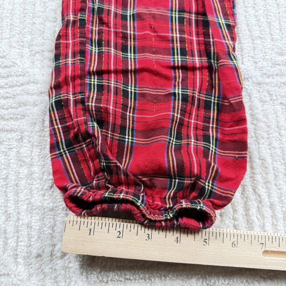 J Crew Pajama Pants Womens S Red Plaid Holiday Lounge Cabincore Lagenlook - Picture 4 of 13